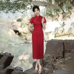 Oriental Qipao Cheongsam Chinese Dress -KU1A3LTJE