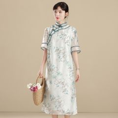 Oriental Qipao Cheongsam Chinese Dress -60TQV0A3E2-2