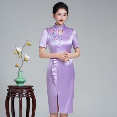 Oriental Qipao Cheongsam Chinese Dress -M8GSDG1PH