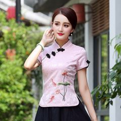 Oriental Chinese Shirt Blouse Costume -MJ849HVM1-1