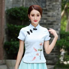 Oriental Chinese Shirt Blouse Costume -MJ849HVM1-3