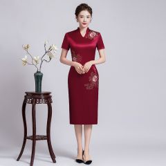 Oriental Qipao Cheongsam Chinese Dress -OCQHRJ0RJ