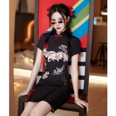 Oriental Qipao Cheongsam Chinese Dress -OCYGWNEZF