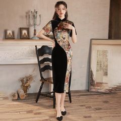 Oriental Qipao Cheongsam Chinese Dress -S8UBLODIN