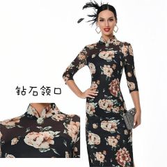Oriental Qipao Cheongsam Chinese Dress -SYZXSOV5K-2