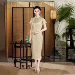 Oriental Qipao Cheongsam Chinese Dress -SZJM3JZDQ-2