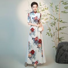Oriental Qipao Cheongsam Chinese Dress -TP8H9HP6B