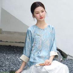 Oriental Chinese Shirt Blouse Costume -V3VS7GT76