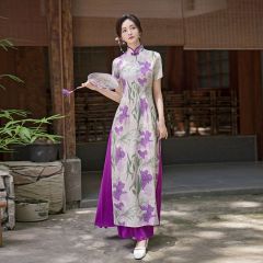 Oriental Qipao Cheongsam Chinese Dress -VGAY7TYMG