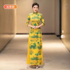 Oriental Qipao Cheongsam Chinese Dress -VGIWE7WMN