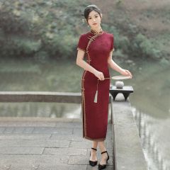 Oriental Qipao Cheongsam Chinese Dress -VGV2CBNGW