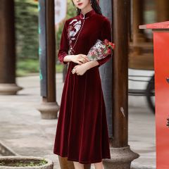 Oriental Qipao Cheongsam Chinese Dress -VTECWC6Z4-2
