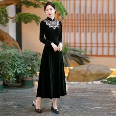 Oriental Qipao Cheongsam Chinese Dress -VTEWVLVJ7-1