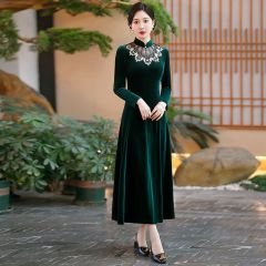Oriental Qipao Cheongsam Chinese Dress -VTEWVLVJ7-2