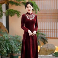 Oriental Qipao Cheongsam Chinese Dress -VTEWVLVJ7-3
