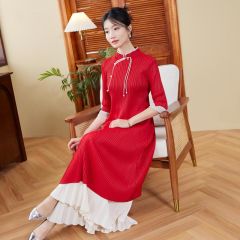 Oriental Qipao Cheongsam Chinese Dress -VTMCP24FY-2