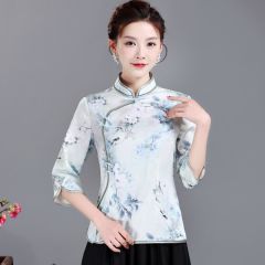 Oriental Chinese Shirt Blouse Costume -W516KEJNN-3