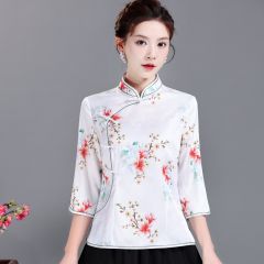 Oriental Chinese Shirt Blouse Costume -W516KEJNN-7