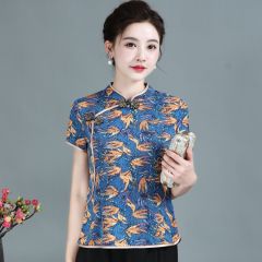 Oriental Chinese Shirt Blouse Costume -W53ZQTVKF-1