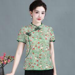 Oriental Chinese Shirt Blouse Costume -W53ZQTVKF-2