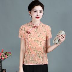 Oriental Chinese Shirt Blouse Costume -W53ZQTVKF-3