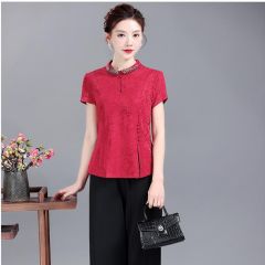 Oriental Chinese Shirt Blouse Costume -W5MLJLP8F-1