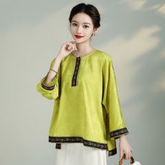 Oriental Chinese Shirt Blouse Costume -W6J05ZTVG-1