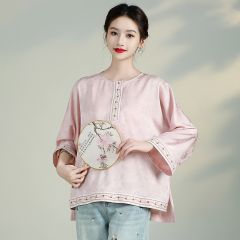 Oriental Chinese Shirt Blouse Costume -W6J05ZTVG-2