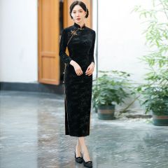 Oriental Qipao Cheongsam Chinese Dress -XKYW1R2FE-2
