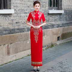 Oriental Qipao Cheongsam Chinese Dress -YMXI74LKC