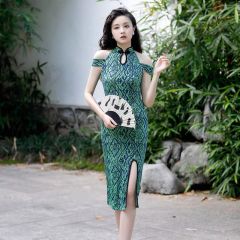 Oriental Qipao Cheongsam Chinese Dress -YZ7WPZY43-1