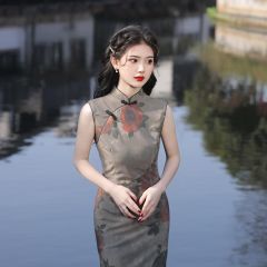 Oriental Qipao Cheongsam Chinese Dress -Z0EAWFQP0-2