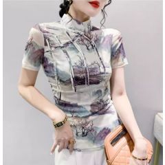 Oriental Chinese Shirt Blouse Costume -HZV4HBMVZ