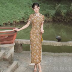 Oriental Qipao Cheongsam Chinese Dress -V4EF2EX5X
