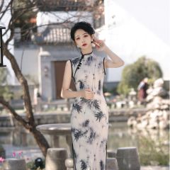 Oriental Qipao Cheongsam Chinese Dress -4IYI1QMOW-2