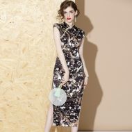 Pretty Qipao Cheongsam Chinese Dress Floral Print