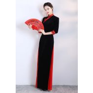 Oriental Qipao Cheongsam Chinese Dress -L3G6LESZ