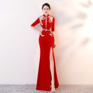 Oriental Qipao Cheongsam Chinese Dress -M5XDRNGK-1
