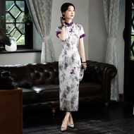 Oriental Qipao Cheongsam Chinese Dress -M6ZK5GUW