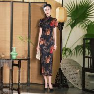 Oriental Qipao Cheongsam Chinese Dress -1C3SFH7J4