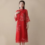 Oriental Qipao Cheongsam Chinese Dress -IBMEUOA7P-2