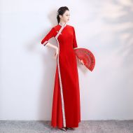 Oriental Qipao Cheongsam Chinese Dress -6LV26UDPW