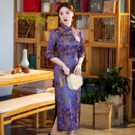 Oriental Qipao Cheongsam Chinese Dress -7CYVJ7332-1