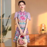 Oriental Qipao Cheongsam Chinese Dress -9H0AIMS2P-2