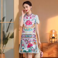 Oriental Qipao Cheongsam Chinese Dress -9H0AIMS2P-3