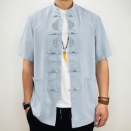 Chinese Shirt Blouse Kung Fu Costume -A5WXZJCFA-1