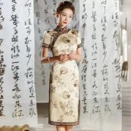 Oriental Qipao Cheongsam Chinese Dress -AWOV8CRJU