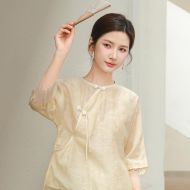 Oriental Chinese Shirt Blouse Costume -B9IOHWLKM