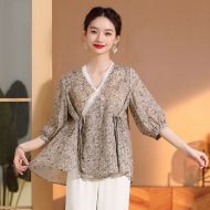 Oriental Chinese Shirt Blouse Costume -37ZFPITMPG-2