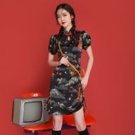Oriental Qipao Cheongsam Chinese Dress -BXAEBQ2CI